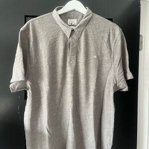 rag & bone Light Gray Polo Shirt